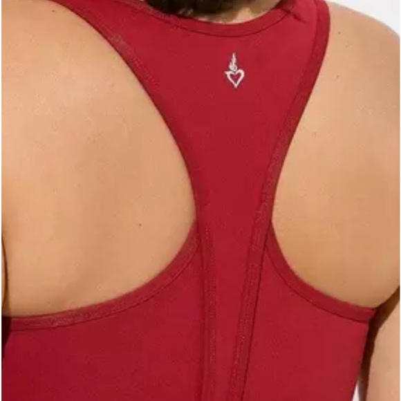 Torrid Low-Impact Wireless Longline Active Sports Bra - Red - Picture 2 of 5